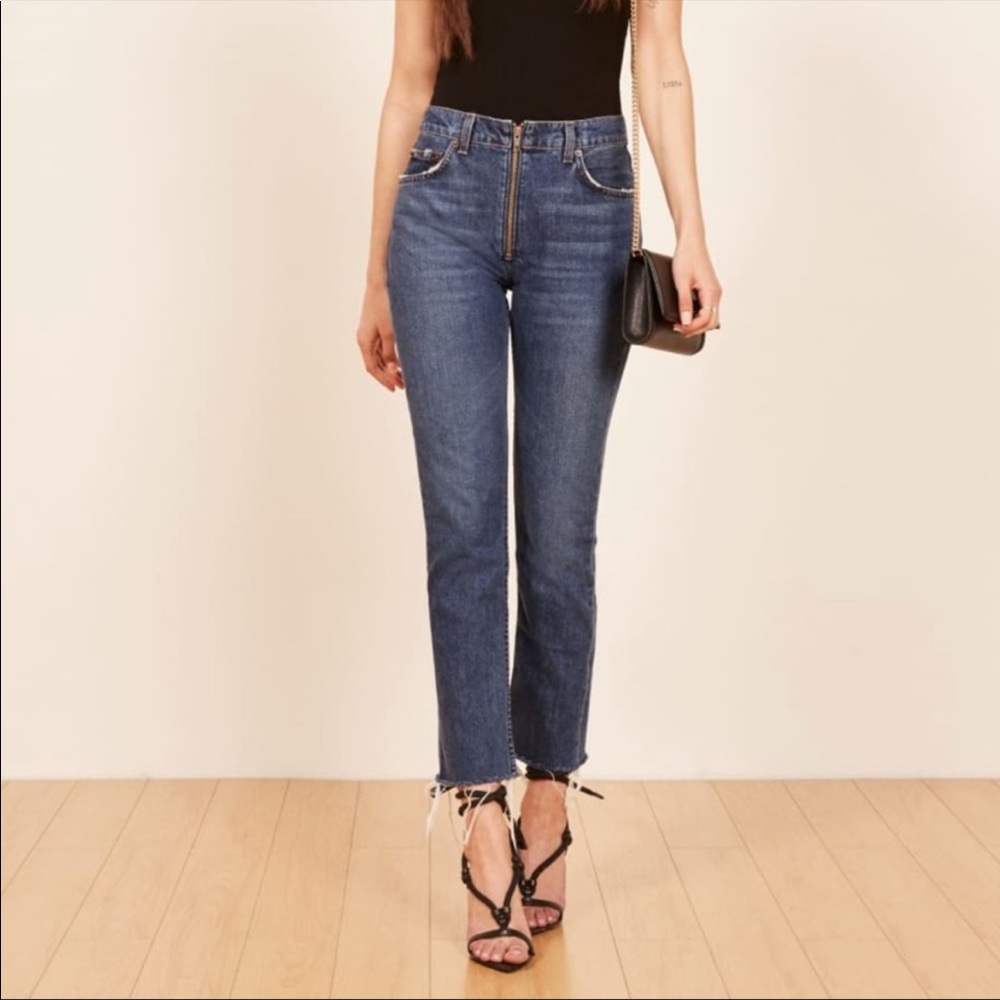 Reformation Brooke Zip Jean in Glacier